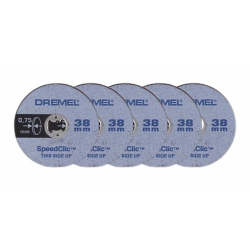 DREMEL 2615S409JB SpeedClic: Cienkie tarcze tnące 5 szt. SC409  04/25