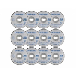 DREMEL SpeedClic: Tarcze tnące do metalu 12 szt. 2615S456JD  02/26