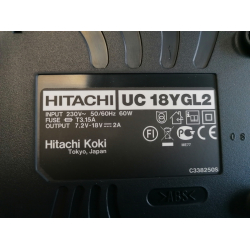HITACHI UC18YGL2 Ładowarka do DS18DFL 7,2-18V LI-ION baterie kasetowe
