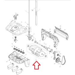 Makita 137213-1 Kanał wyrzutnika kompletny do SN400MP  01/26*