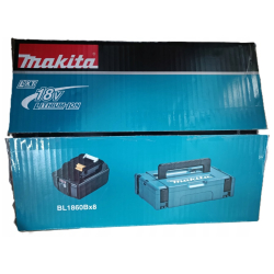 Makita 1915A1-7 zestaw zasilający LXT 6Ah akumulatory BL1860B x8 + Makpac  07/26  SUPER PROMOCJA