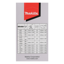 Makita 191H23-8 Łańcuch tnący 38cm 0,325 1,3mm 64ogniwa do DCS410 DCS411  04/23