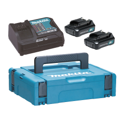 Makita 197652-7 Zestaw zasilający CXT MAKPAC BL1016x2 12Vmax 1,5Ah + DC10SB  08/25  SUPER PROMOCJA