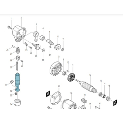 Makita 322701-3 Uchwyt stempla i matrycy do nożyc do blachy JN1601  07/24