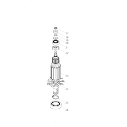 Makita 515844-0 wirnik kompletny do RT0700C RT0702C nowy oryginał  08/25