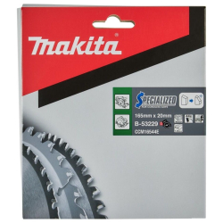 Makita  B-53229  Tarcza tnąca Specialized do piły 165x20mm 44Z  12/24