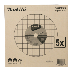 Makita B-64565-5 tarcze tnące INOX do LW1401 355x2,8x25,4 mm 5 szt.  04/23