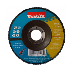 MAKITA D-63797 TARCZA LISTKOWA ŚCIERNICA 125mm P60 METAL STAL INOX 1 szt.