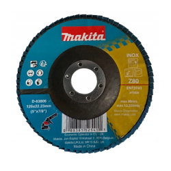 MAKITA D-63806 TARCZA LISTKOWA ŚCIERNICA 125mm P80 METAL STAL INOX 1 szt.