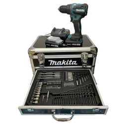 Makita DDF490WVX7 Wkrętarka BLDC 18V + 2x 2,0Ah + metalowa walizka i akcesoria  04/25  SUPER PROMOCJA