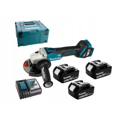 Makita DGA511RT3J Szlifierka kątowa beszszczotkowa 125mm 18V 3 x 5Ah regulacja obrotów  SUPER OKAZJA