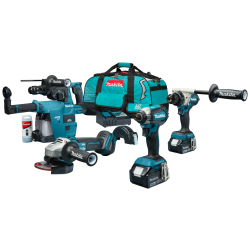 Makita DLX4194TX1 Zestaw combo 4 narzędzia DGA504 DDF492 DTD153 DHR243W 18V  + BL1850x2  11/25* OKAZJA