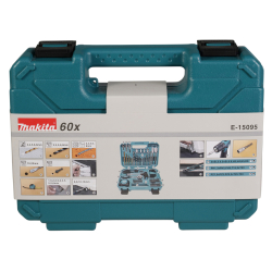 Makita E-15095 Zestaw akcesoriów w walizce wiertła bity grzechotka nóż 60 szt.  04/23  SUPER PROMOCJA