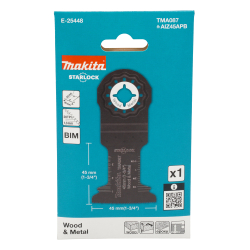 Makita E-25448 TMA087 AIZ45APB Brzeszczot STARLOCK Cięcie wgłębne Drewno Metal 45x45mm  12/25