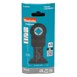 Makita E-25454 TMA088 AIZ45BSPB Brzeszczot STARLOCK 5szt. Cięcie wgłębne Drewno 45x45mm  12/25