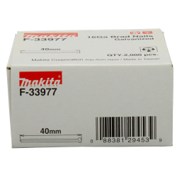 Makita F-33977 Sztyfty gwoździe 16Ga 1,2x40mm 2000 szt. do DBN600 DBN601  08/25