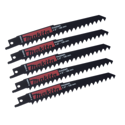 Makita P-04999 Brzeszczot HSS 150x1,2mm 4Z/cal do pił szablastych do drewna 5szt.  08/25