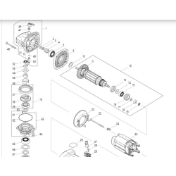 Makita 510510-4 wirnik do PC5010C GA5040C nowy oryginał  04/25
